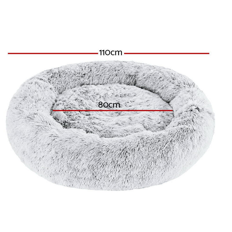 i.Pet Pet Bed for Dogs & Cats 110cm Light Charcoal