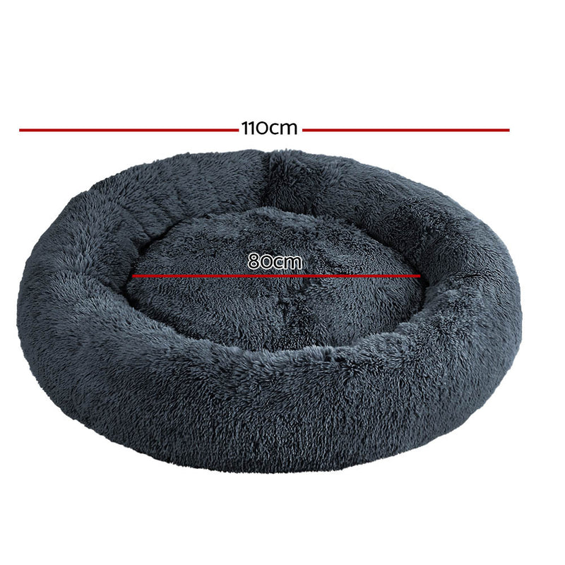 i.Pet Pet Bed for Dogs & Cats 110cm Dark Grey
