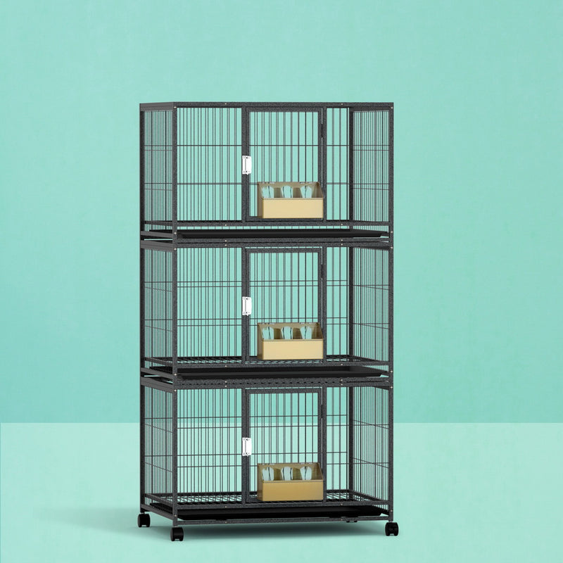 Large Bird Cage Stand with Wheels