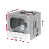 i.Pet Cat Litter Box Large Tray Grey