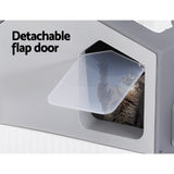 i.Pet Cat Litter Box Large Grey