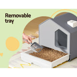 i.Pet Cat Litter Box Large Grey