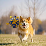 Dog Toy with Rope Little Yellow Duck Plush Interactive Tennis, Suitable for Tug-of-War