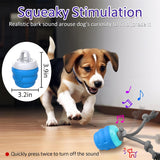 Interactive Squeaky Dog Toy with Motion Activated Rolling Ball BLUE