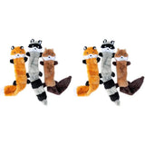 Squeak and Rattles 3-Pack Plush Chew Toys for Large Medium Dogs