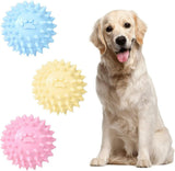 Dog Toy - Spiky Ball, No Squeaker - Chew Toy - Small Rubber Spike Toy