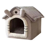 Soft Indoor Doghouse & Bed Grey