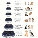 Blue Pet Bed for Dogs and Cats