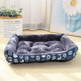 Blue Pet Bed for Dogs and Cats
