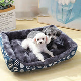 Blue Pet Bed for Dogs and Cats