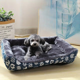 Blue Pet Bed for Dogs and Cats