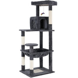 Cat Tower Tree Condo Scratching Post Dark Grey 142cm