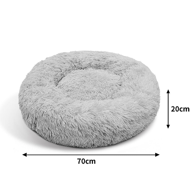 Dog Bed Light Grey M 70cm