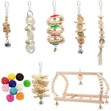 17PCS Bird Cage Toy Set