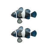2PCS Artificial Betta Fish Aquarium Decorations Floating Moving Fish