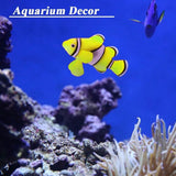 2PCS Artificial Fish Aquarium Decorations Silicone Floating Moving Fish