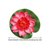 9 pcs Simulation Lotus Flowers Fish Tank Decoration