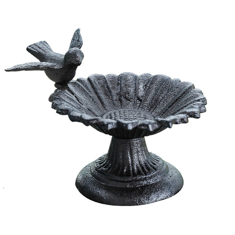 Retro Petal Shaped Bird Feeder - Outdoor Garden Decoration