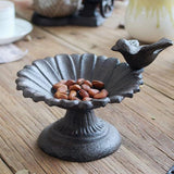 Retro Petal Shaped Bird Feeder - Outdoor Garden Decoration