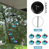 Hanging Hummingbird Nectar Dispenser for Attracting Birds - Red Blue