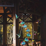 Hanging Hummingbird Nectar Dispenser for Attracting Birds - Red Blue