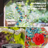 Hanging Hummingbird Nectar Dispenser for Attracting Birds - Red Blue