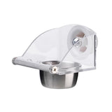 Stainless Steel Hanging Dish for Pet Birds L