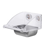Stainless Steel Hanging Dish for Pet Birds L