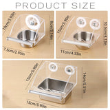 Stainless Steel Hanging Dish for Pet Birds M
