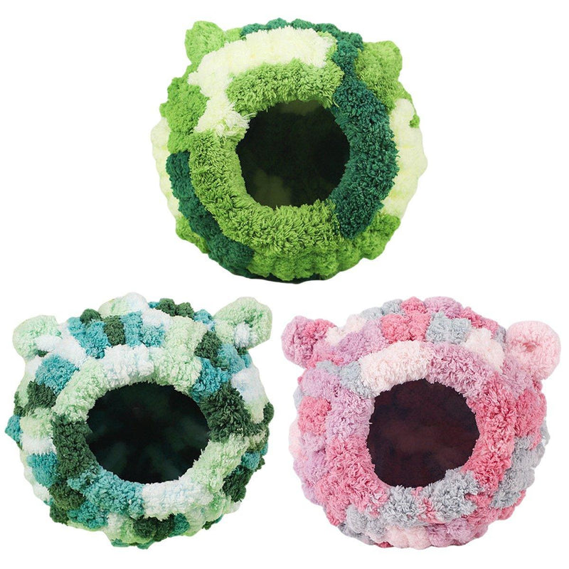 Hanging Warm Cotton Nest for Parrots - Green