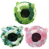 Hanging Warm Cotton Nest for Parrots - Green
