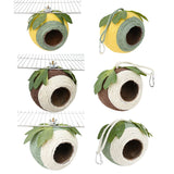 Bird Nest Coconut Shell Hanging Bed White-Green-Screw Model