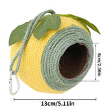 Bird Nest Coconut Shell Hanging Bed White-Green-Screw Model