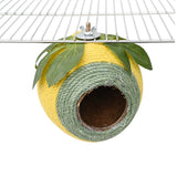 Bird Nest Coconut Shell Hanging Bed White-Green-Screw Model