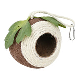 Bird Nest Coconut Shell Hanging Bed White-Green-Screw Model