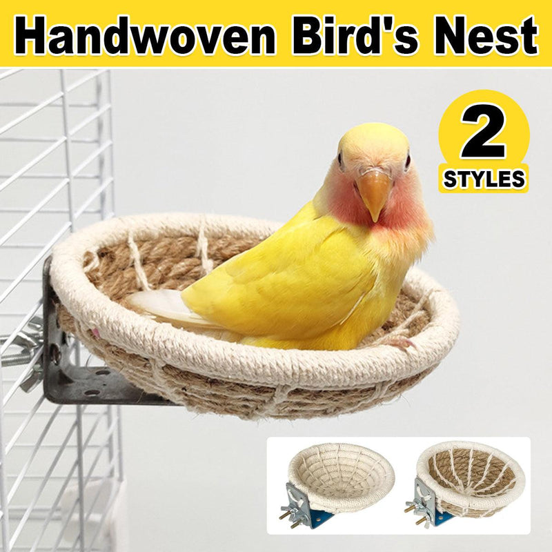 Nest Parrot Straw Nest for Small Birds Cotton Rope