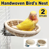 Nest Parrot Straw Nest for Small Birds Cotton Rope
