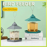 Garden Hanging Wild Bird Feeder Gazebo Green
