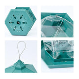 Garden Hanging Wild Bird Feeder Gazebo Green