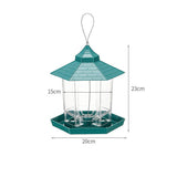 Garden Hanging Wild Bird Feeder Gazebo Green