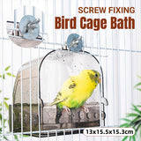 Parrot Bird Cage Bathtub for Small Birds