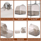 Parrot Bird Cage Bathtub for Small Birds