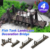 Resin Aquarium Suspension Bridge Fish Tank Accessory - M