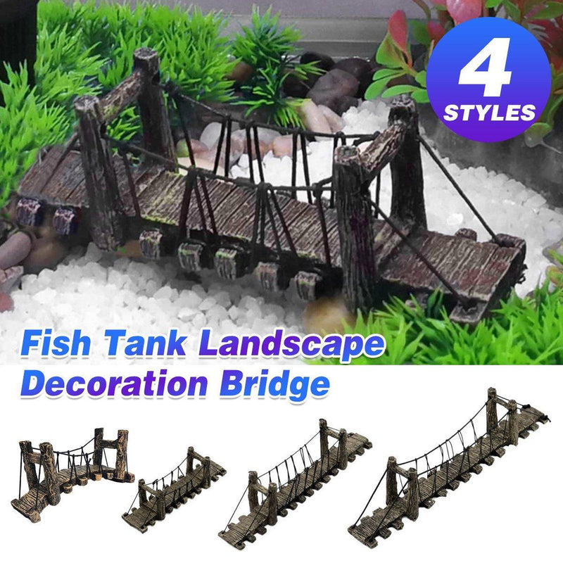 Resin Aquarium Suspension Bridge Fish Tank Accessory - S