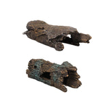 Tree Log Tunnel Aquarium Decoration for Fish and Reptiles  - Small