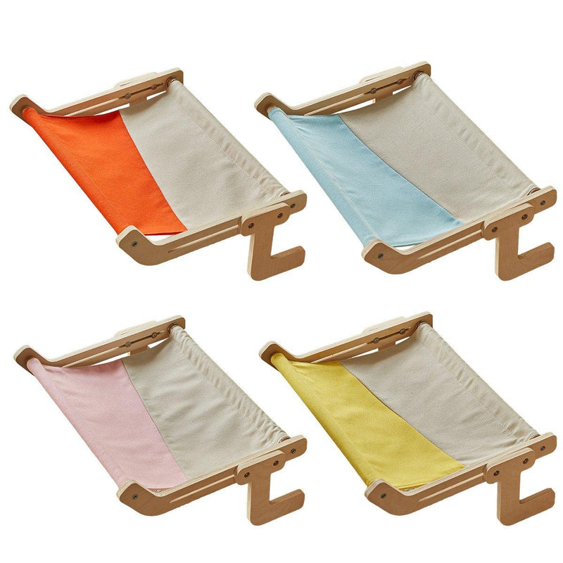 Window Hanging Cat Hammock Grey+Blue