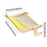 Window Hanging Cat Hammock Grey+Blue