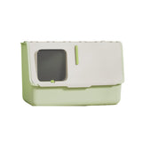 Large Fully Enclosed Cat Litter Box - Yellow