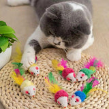 33PCS Cat Toy with Tunnel Balls Mice Teaser Wands