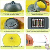 Interactive Electric Cat Toy with Rotating Wand and Nylon Cover 4 Speed Modes